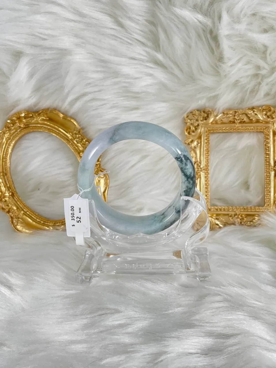 Grade A Natural Jade Bangle with certificate #36489