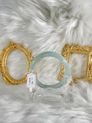 Grade A Natural Jade Bangle with certificate #36492