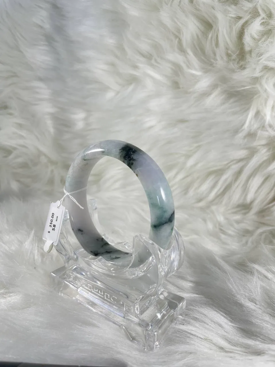 Grade A Natural Jade Bangle with certificate #36873
