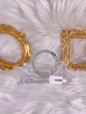 Grade A Natural Jade Bangle with certificate #36880