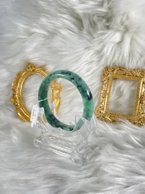 Grade A Natural Jade Bangle with certificate #36961