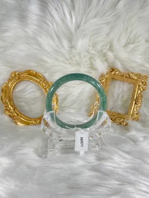 Grade A Natural Jade Bangle with certificate #36971
