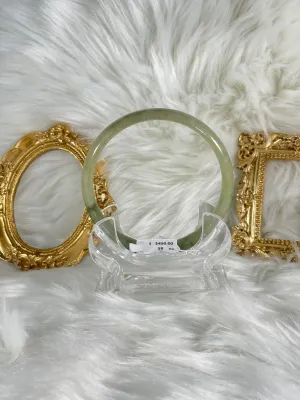 Grade A Natural Jade Bangle with certificate #37070