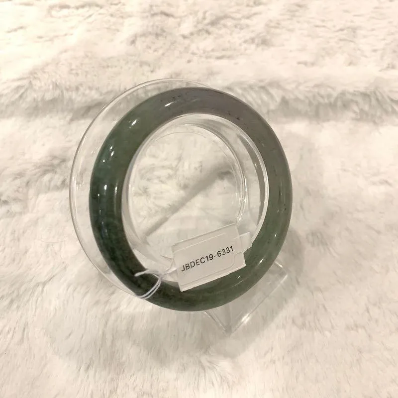 Grade A Natural Jade Bangle with certificate #6331