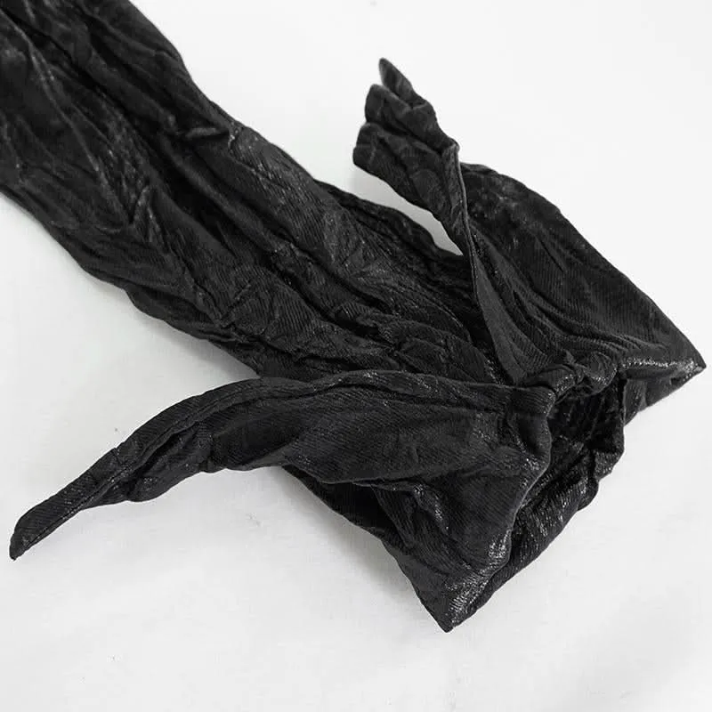 'Gunshot Glitter' Punk Crumpled Button Up Shirt