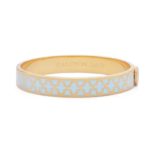 Halcyon Days 1cm Agama - Forget me Not - Gold - Hinged Bangle