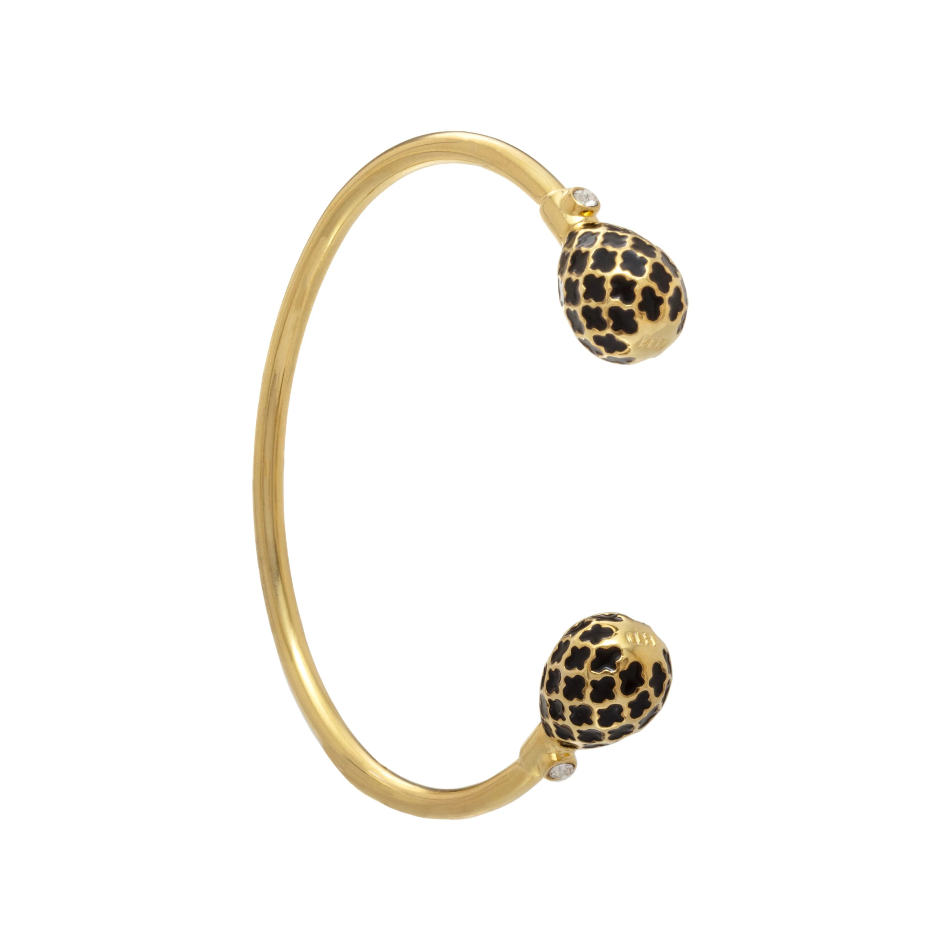 Halcyon Days Agama - Black - Gold - Torque Bangle