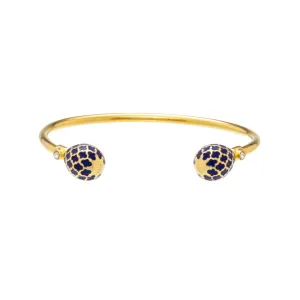 Halcyon Days Agama - Deep Cobalt - Gold - Torque Bangle