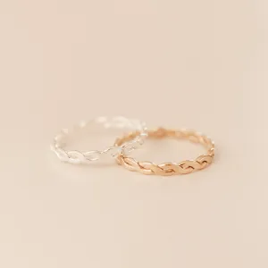 Hope Woven Stacking Ring
