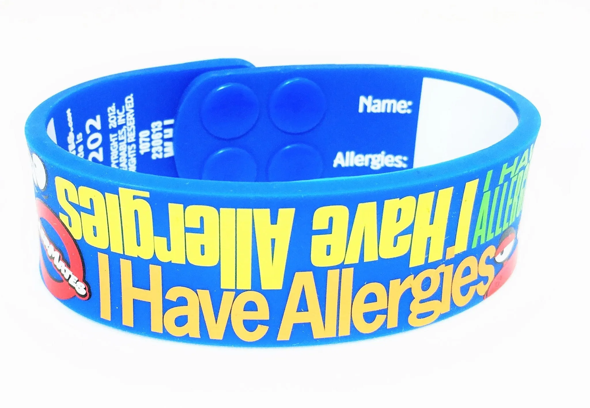 I Have Allergies Silicone Bracelet