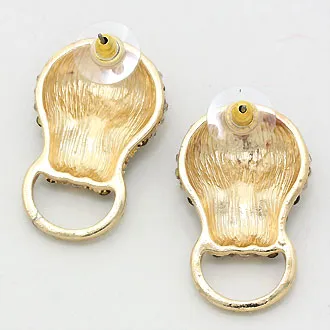 iLLASPARKZ Crystal Leopard Stud Earrings