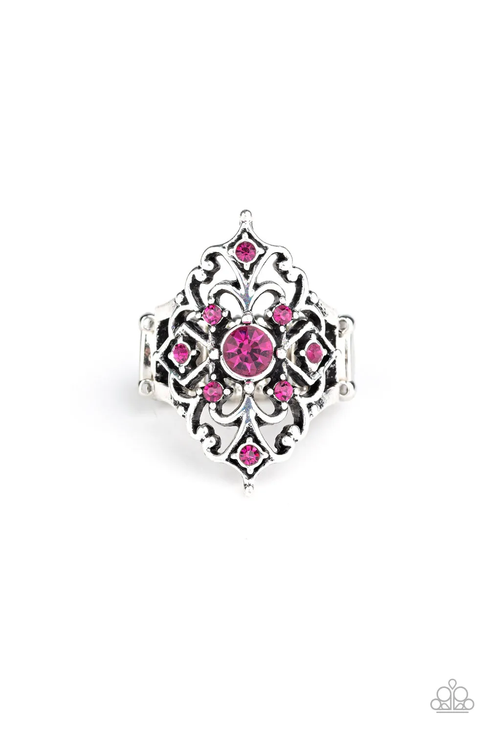 Imperial Iridescence - Pink Paparazzi Ring