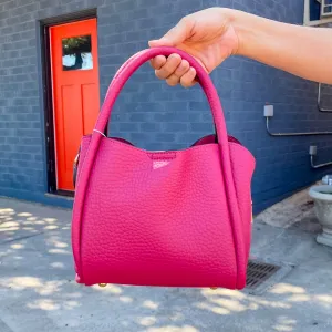 Jen & Co Ruby 3 Compartment Satchel with Dual Handles - Boysenberry