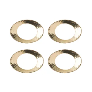 Juliska Puro Gold Napkin Ring, Set of 4