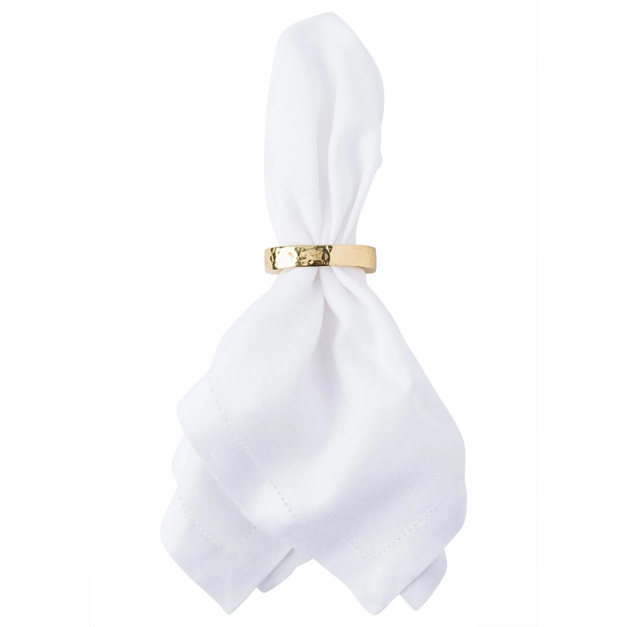 Juliska Puro Gold Napkin Ring, Set of 4