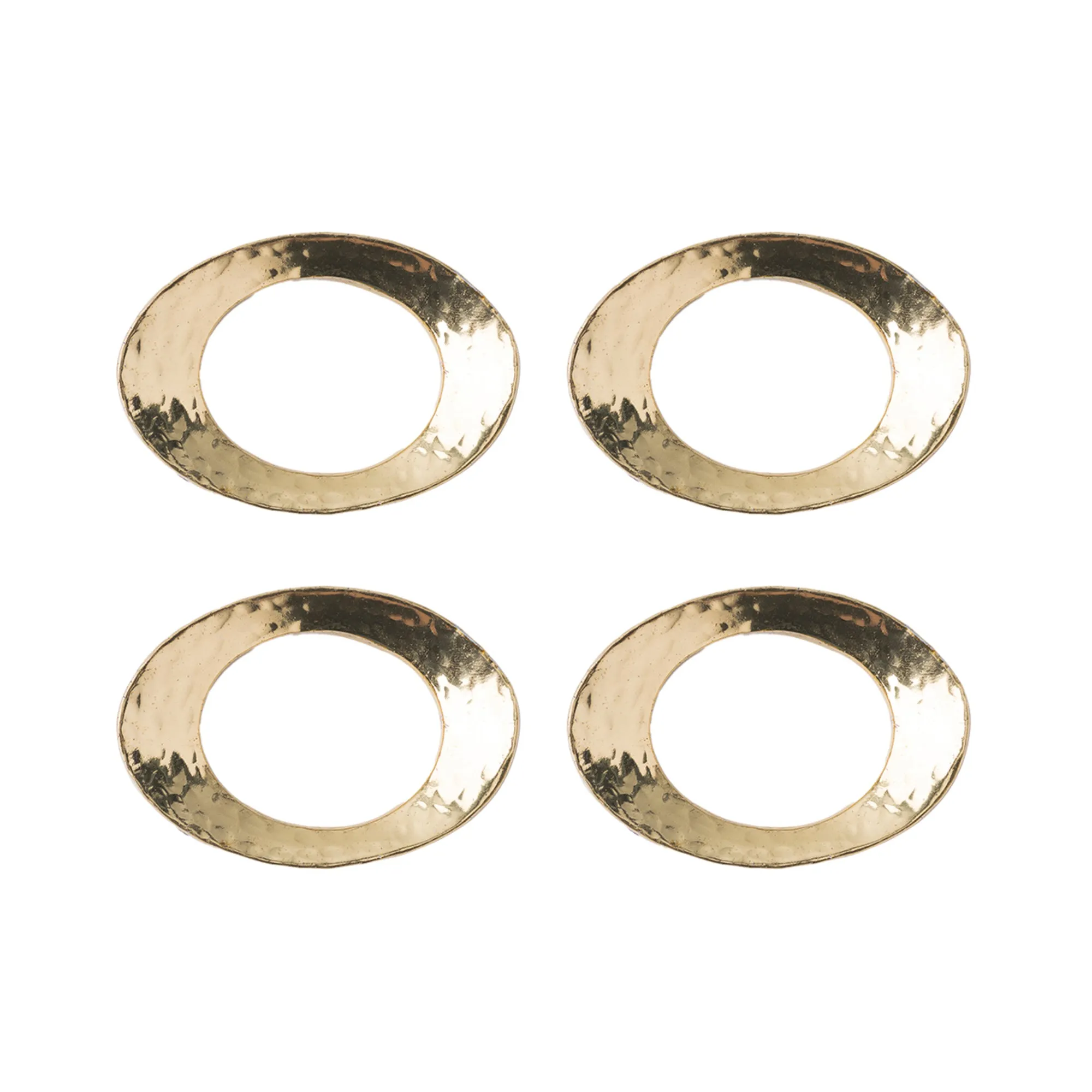 Juliska Puro Gold Napkin Ring, Set of 4