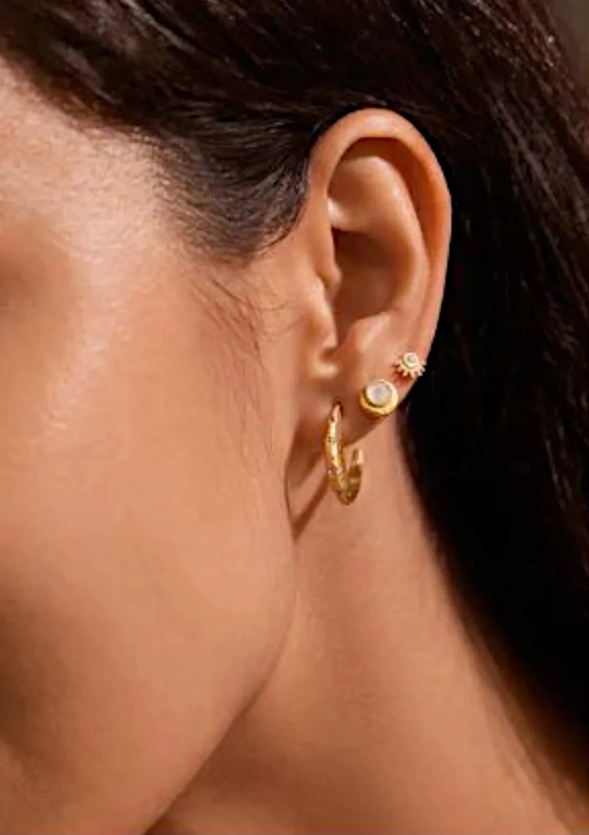 Kindred Spirits Sparkling Moon Hoops