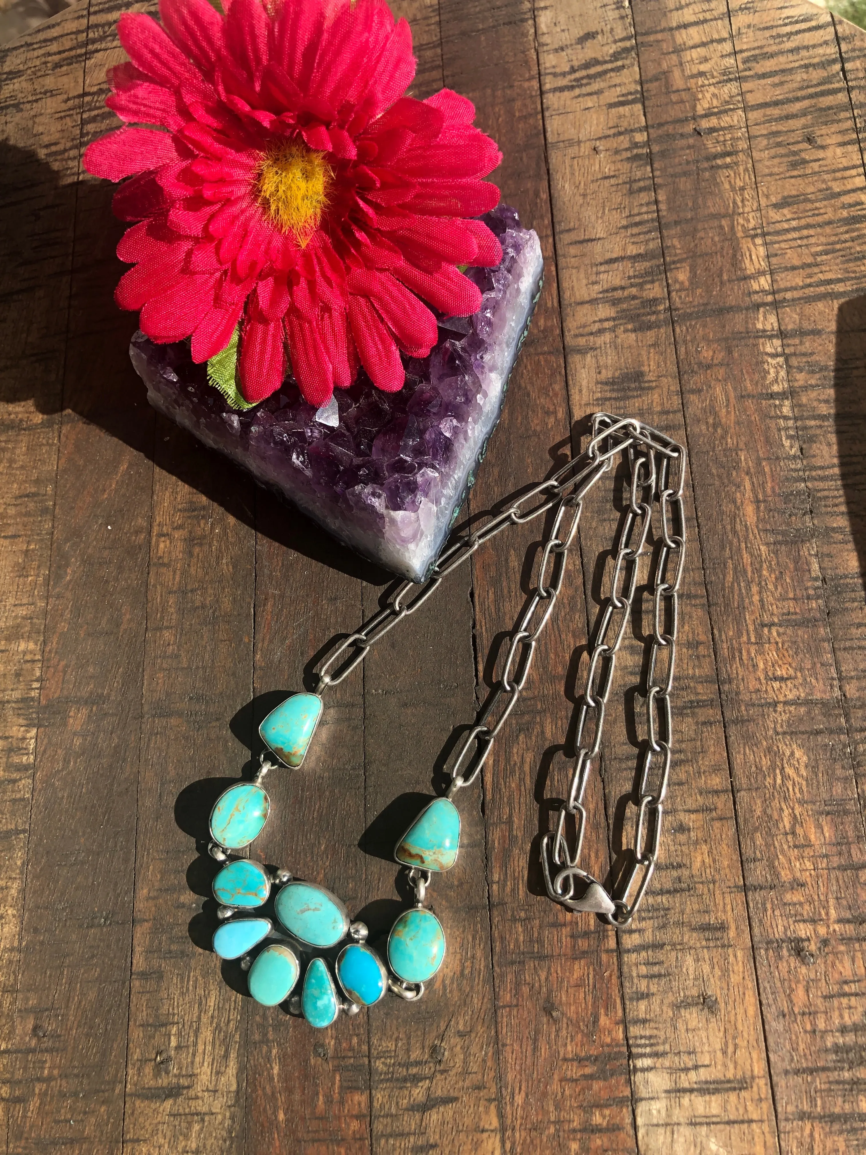 Kingman Half Cluster Necklace #1