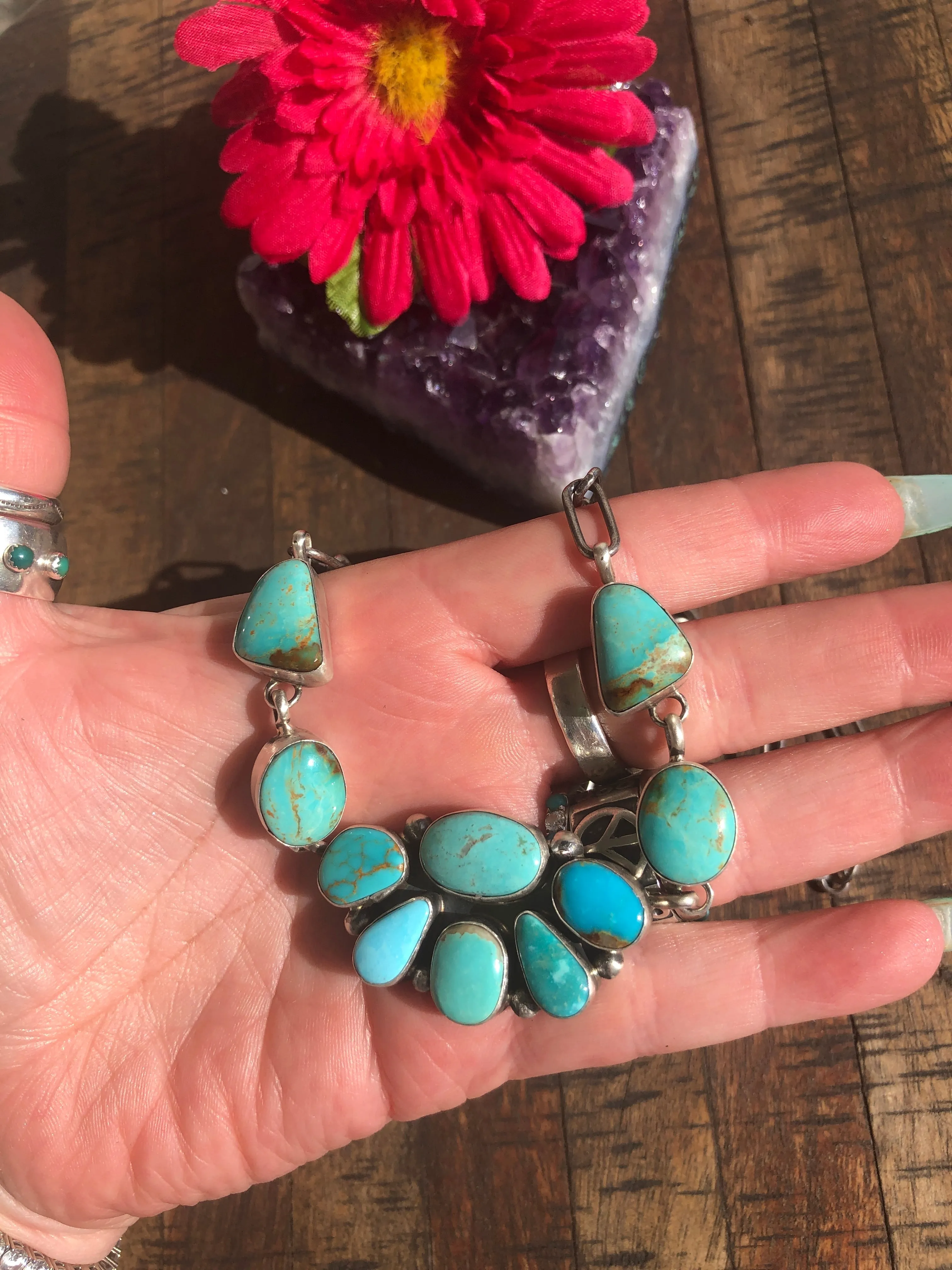 Kingman Half Cluster Necklace #1