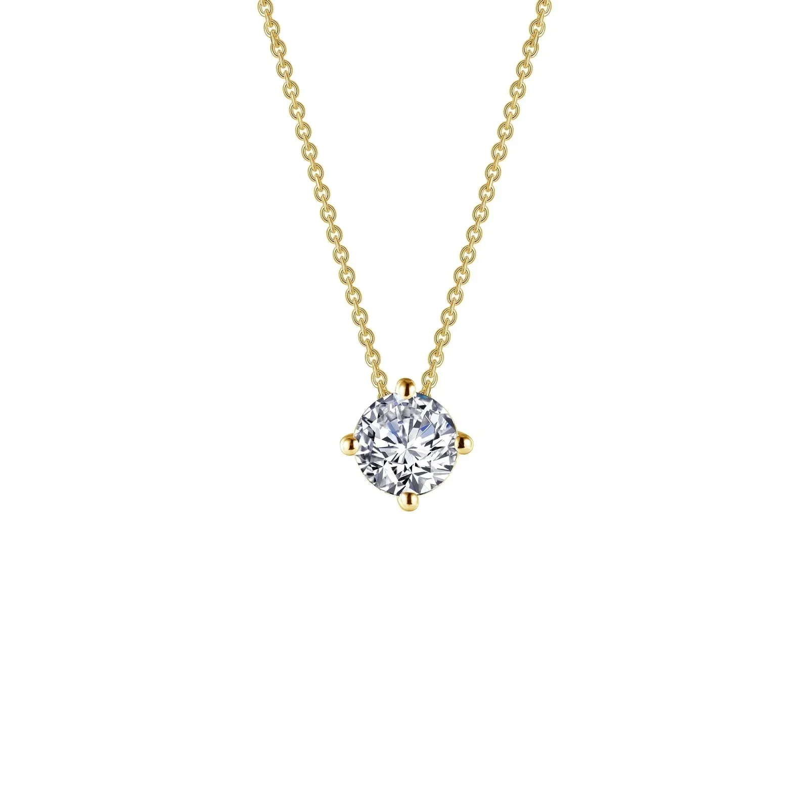 Lafonn  1.25 CTW Solitaire Necklace in Gold