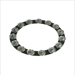 Latin Percussion LP3814BGA 14inch Tambo-Ring, Black Sand w/ Galvanized Steel Jingles