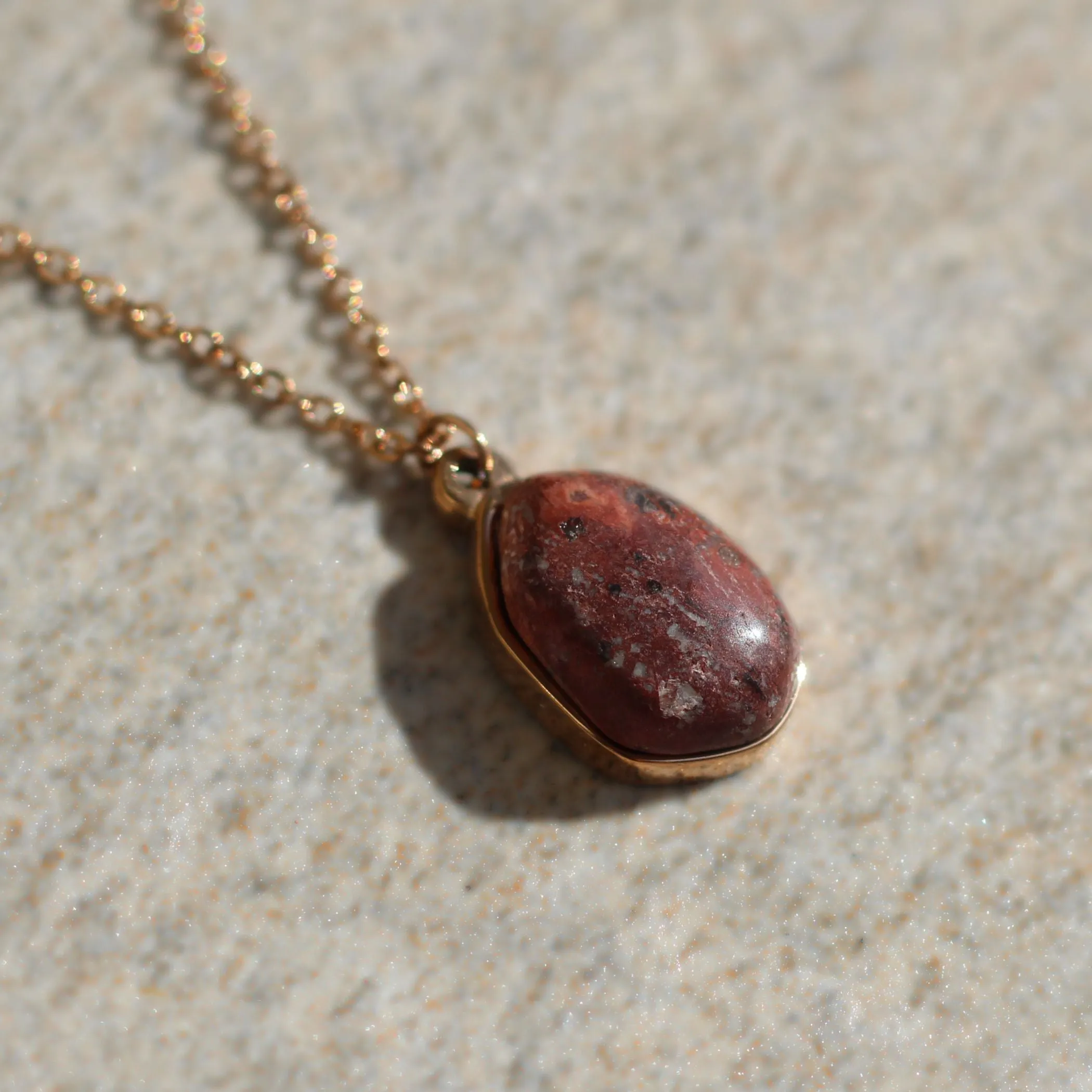 Leopard Skin Drop Necklace