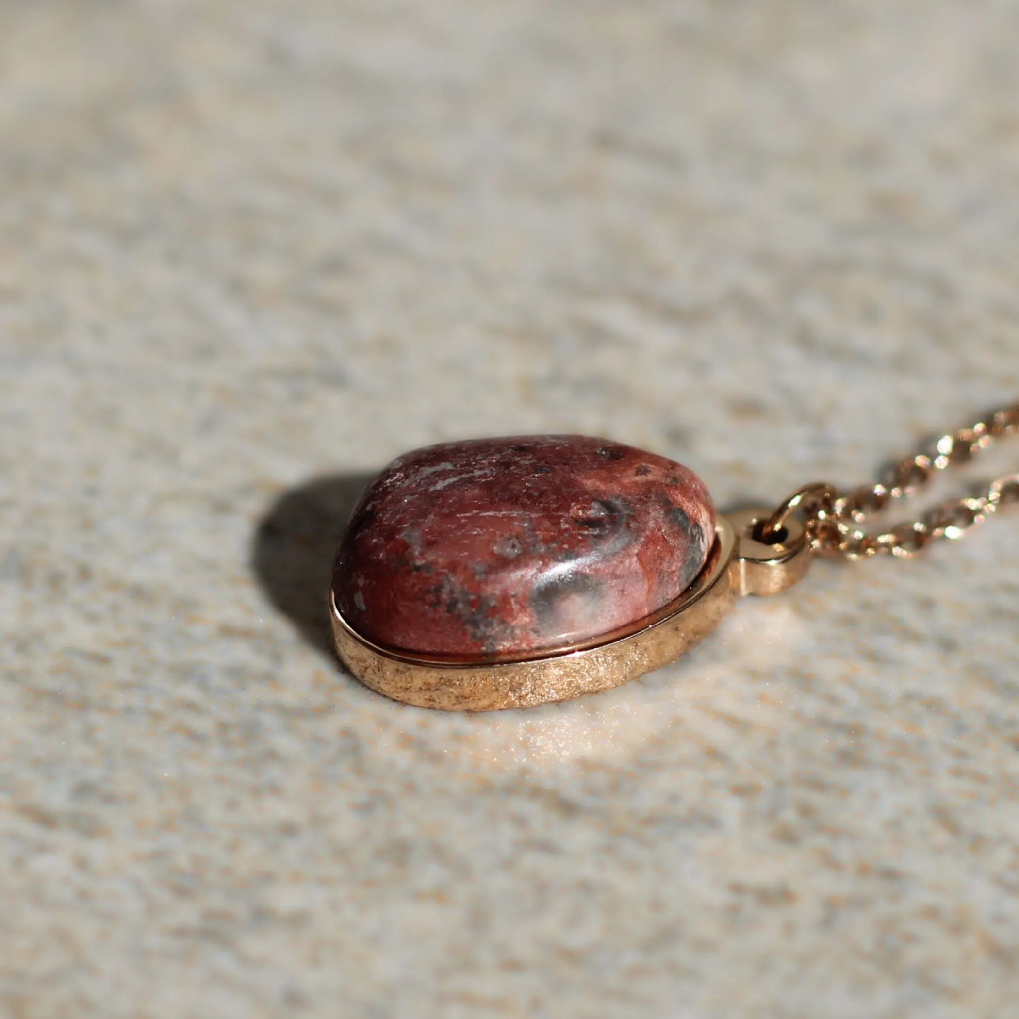 Leopard Skin Drop Necklace