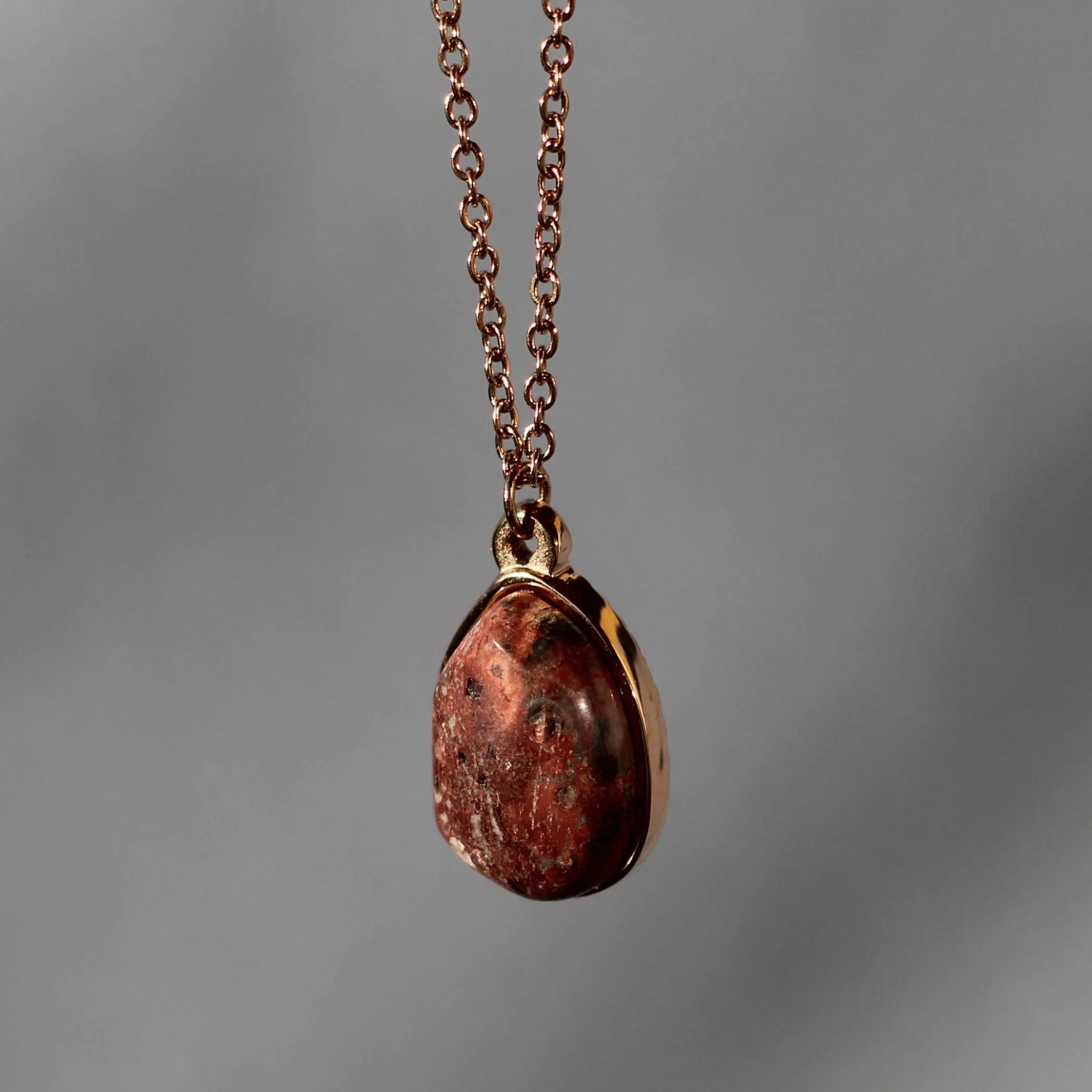 Leopard Skin Drop Necklace