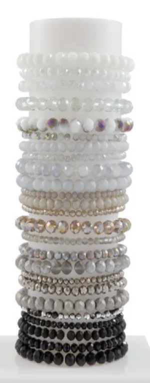 Liza's Crystal Bracelet - Basic Colors Stacking Bracelets
