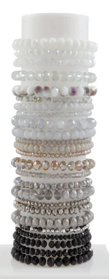 Liza's Crystal Bracelet - Basic Colors Stacking Bracelets
