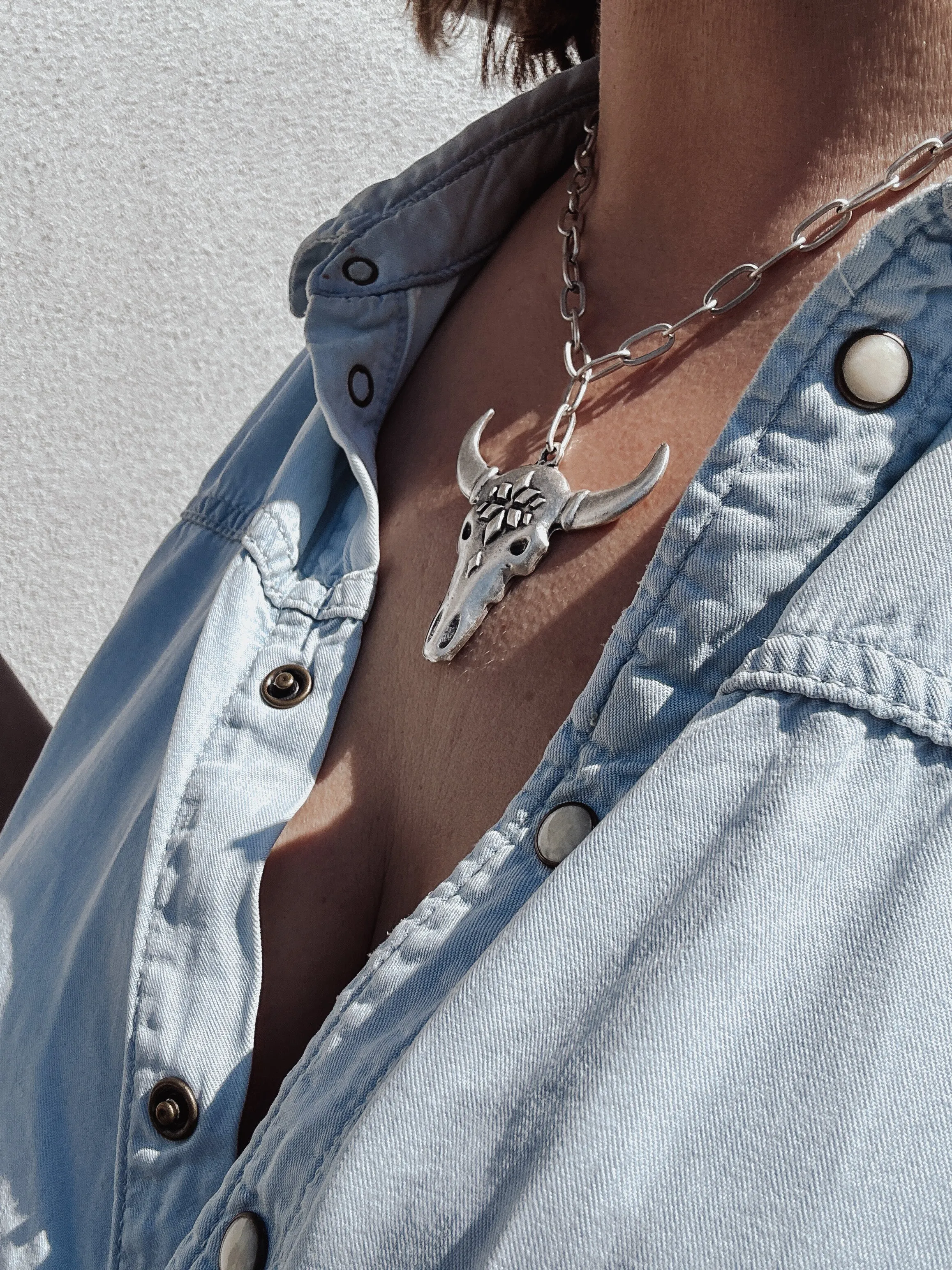 Longhorn Statement Necklace