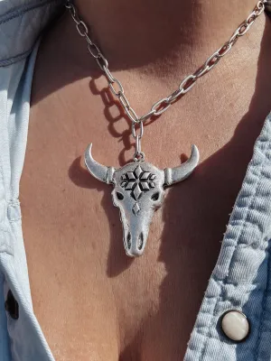 Longhorn Statement Necklace