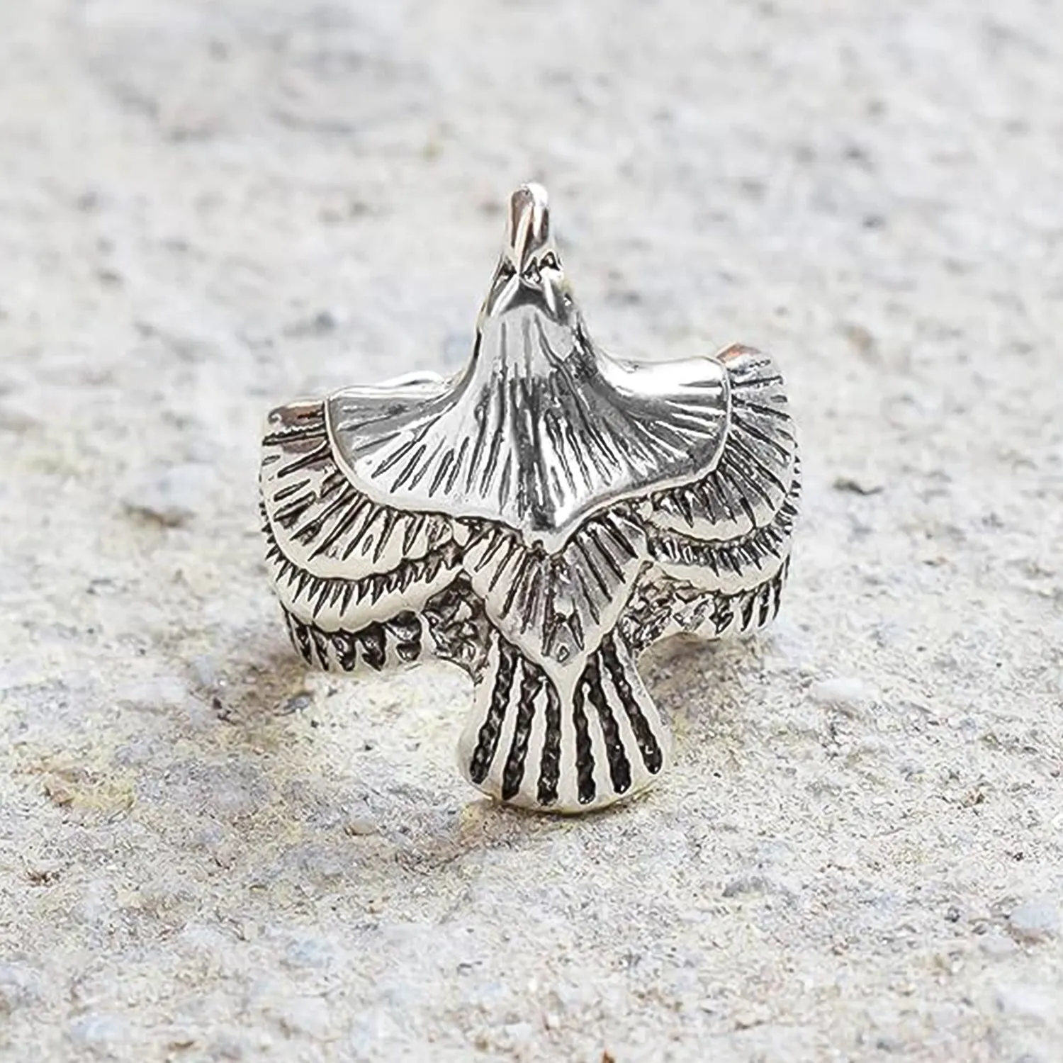 Love And Promises Attractive Flying Eagle Fingre Ring