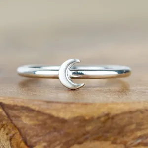 Lunar Silver Moon Ring