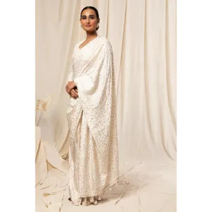Masaba Striped Garden of Eden Saree with Unstitched Blouse