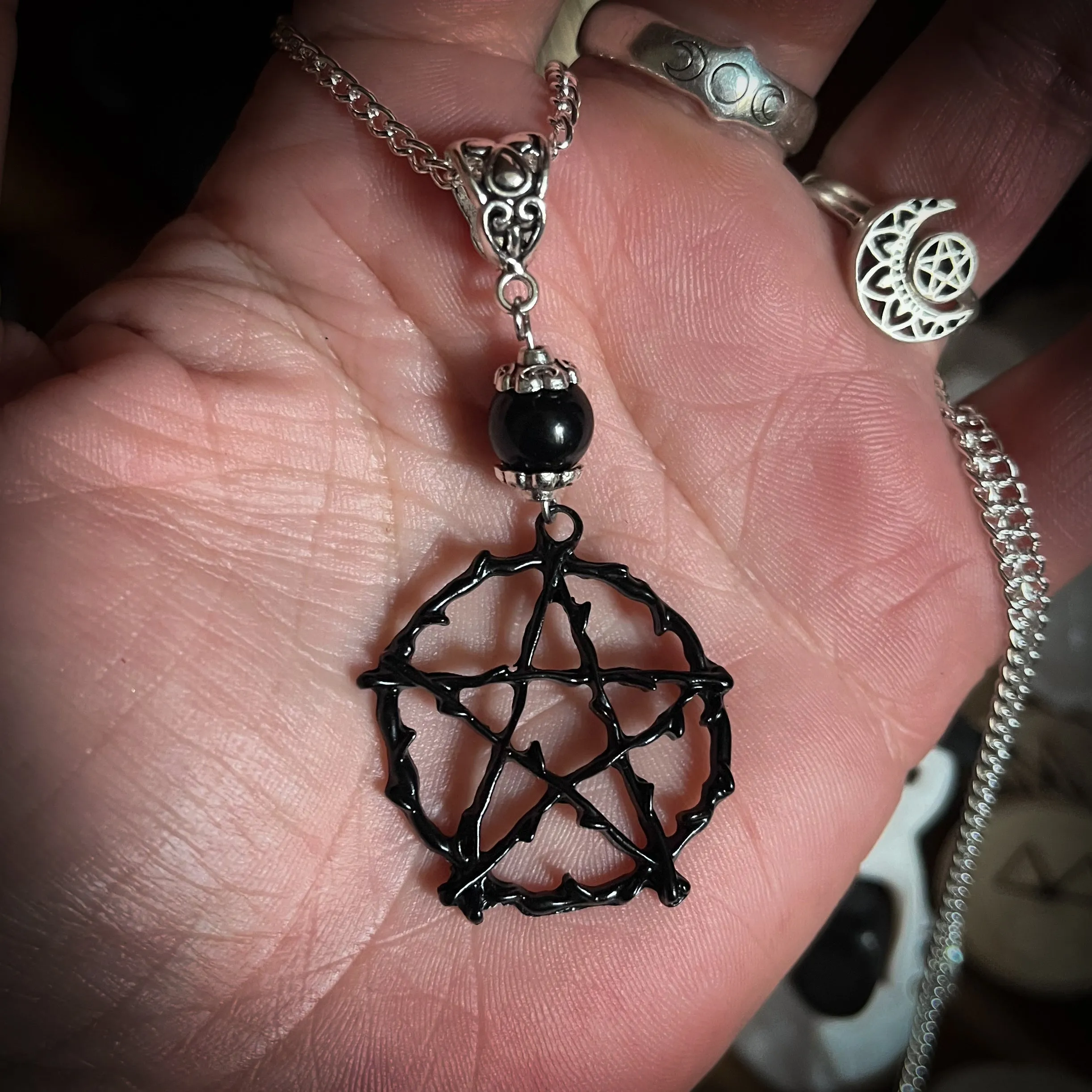 Midnight Pentacle Necklace