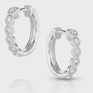 Montana Silversmith Western Wonderland Crystal Huggie Hoop Earrings