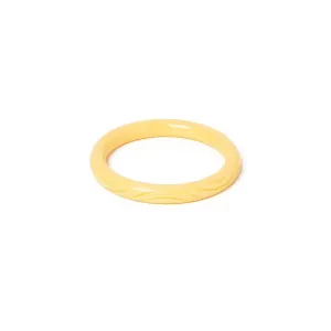 Narrow Buttery Heavy Carve Bangle by Splendette