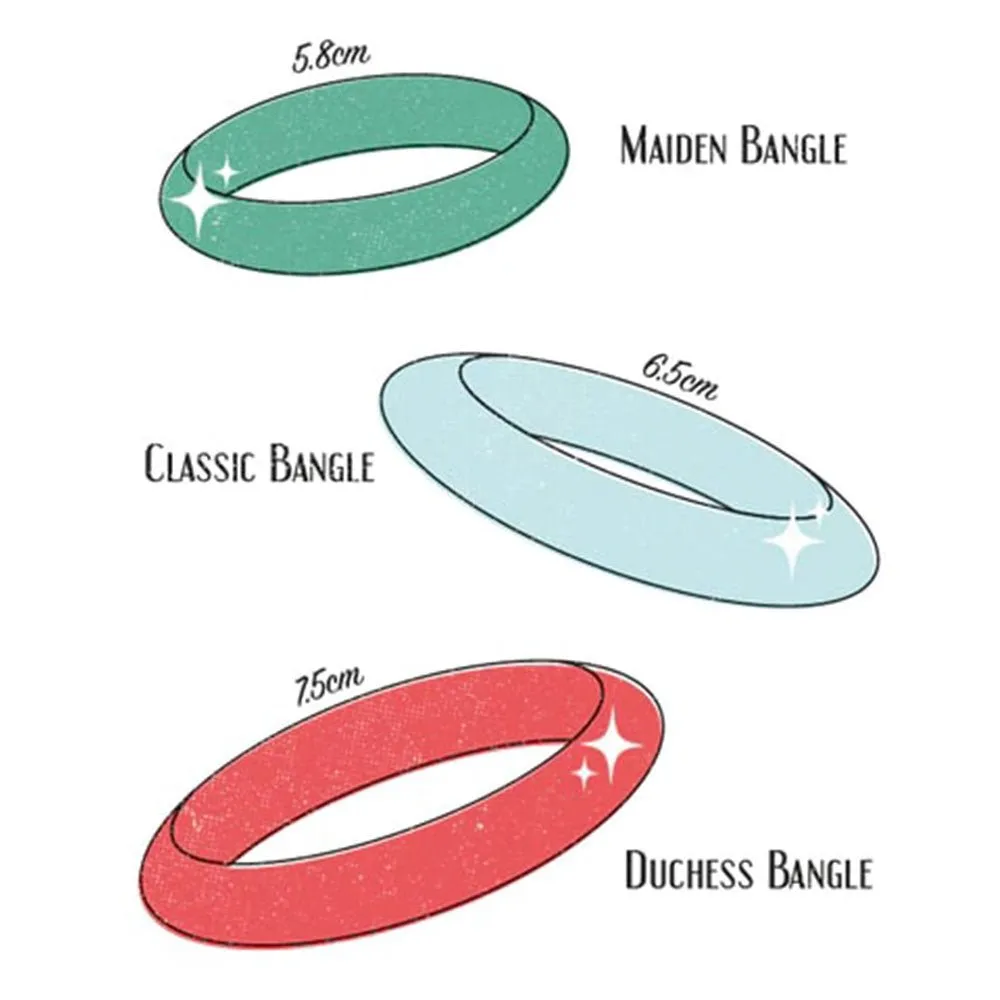 Narrow Buttery Heavy Carve Bangle by Splendette