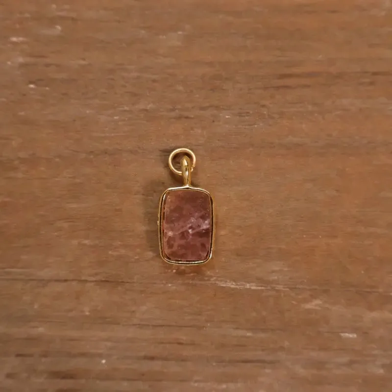 Natural Crystal Square Plate Earrings Daily Simple Exquisite