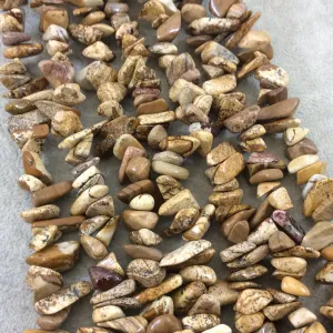 Natural Picture Jasper Nugget Beads - Chunky Smooth Glossy, 10-15mm, 16" Strand (~75-80 Beads)