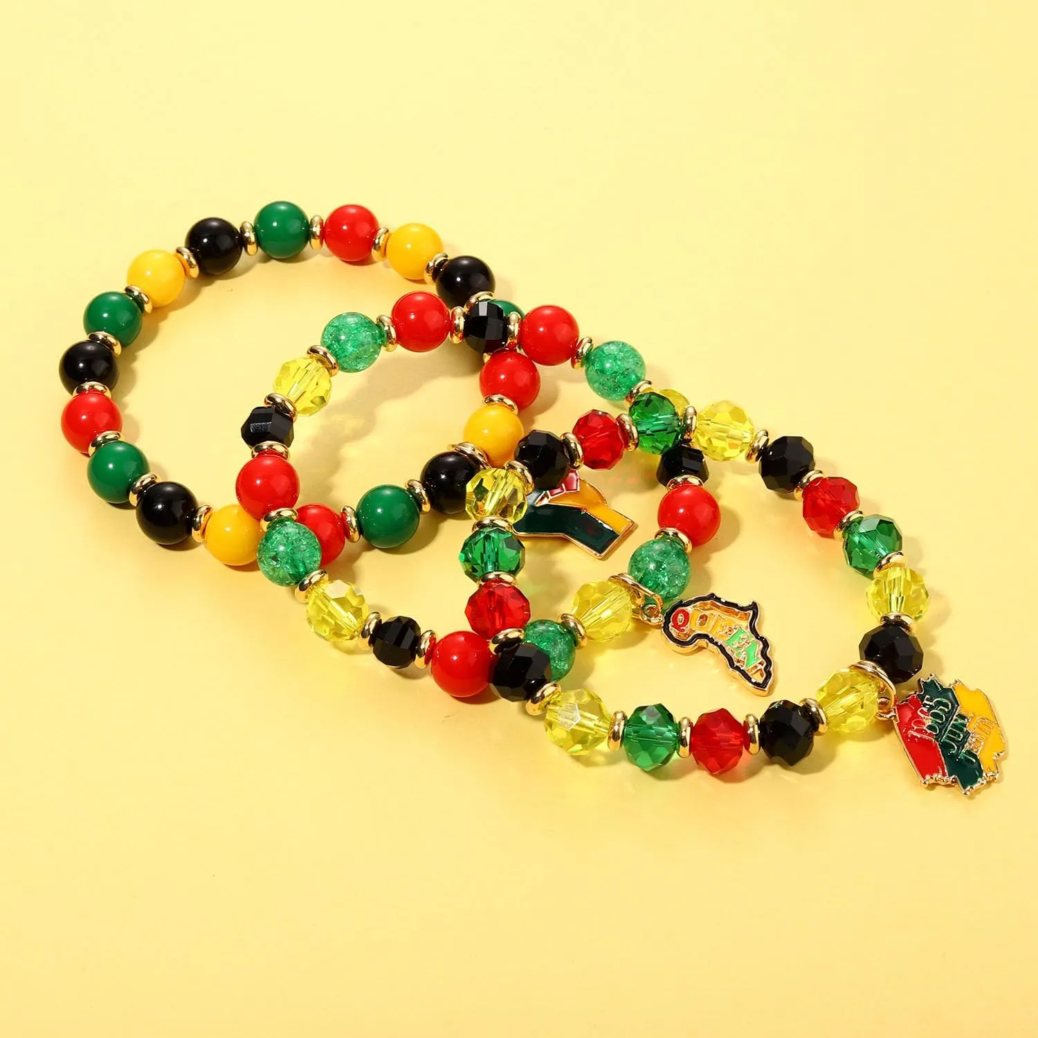 NLCAC Mardi Gras Bracelets for Women Glitter Mask Crown Fleur De Lis Charm Bracelets Purple Green Gold Beaded Stretch Bracelets Carnival Holiday Accessory Party Gifts