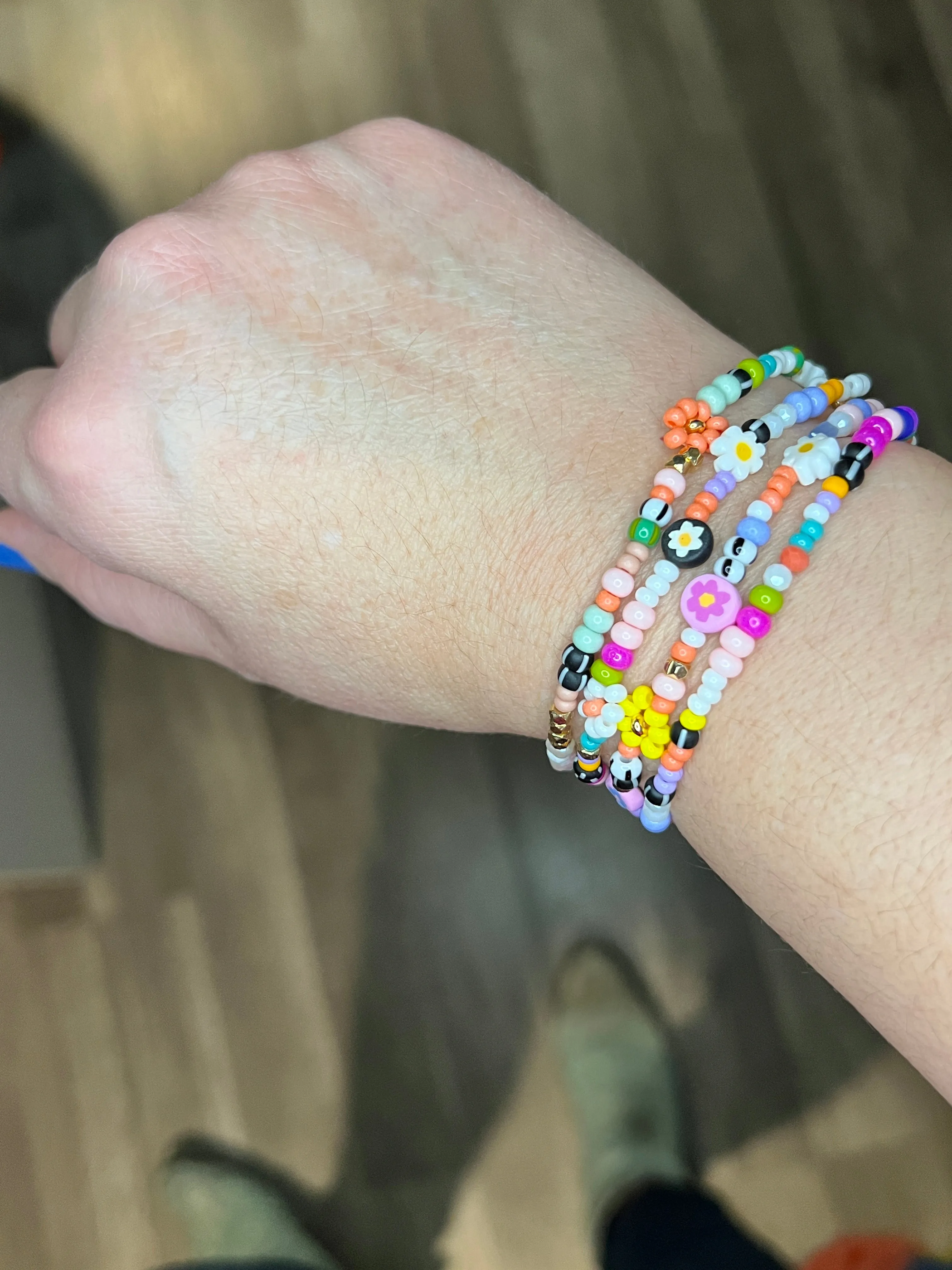 Oopsie Daisy Beaded Bracelets