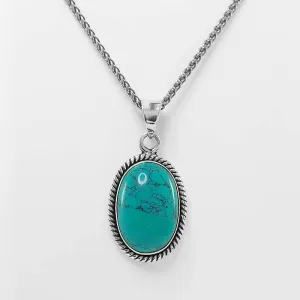 Oval Turquoise Pendant