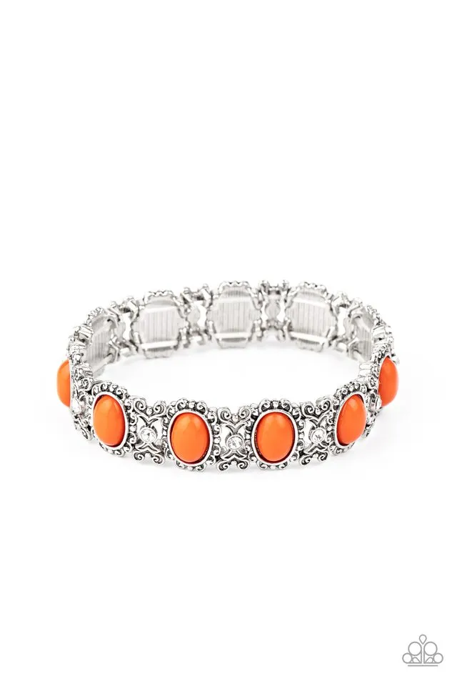 Paparazzi Bracelet ~ A Piece of Cake - Orange