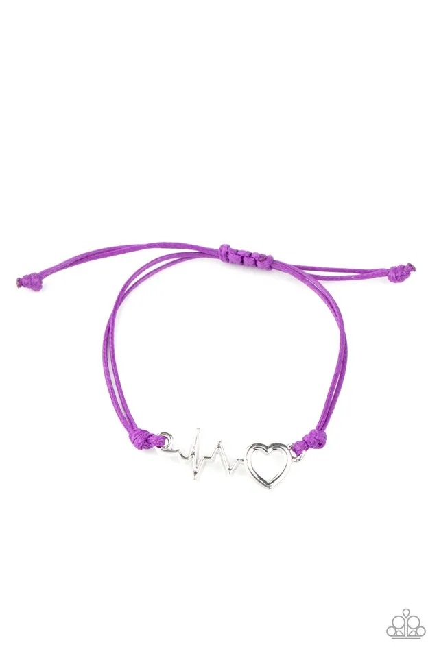 Paparazzi Bracelet ~ Cardiac Couture - Purple