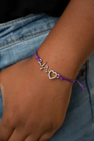 Paparazzi Bracelet ~ Cardiac Couture - Purple