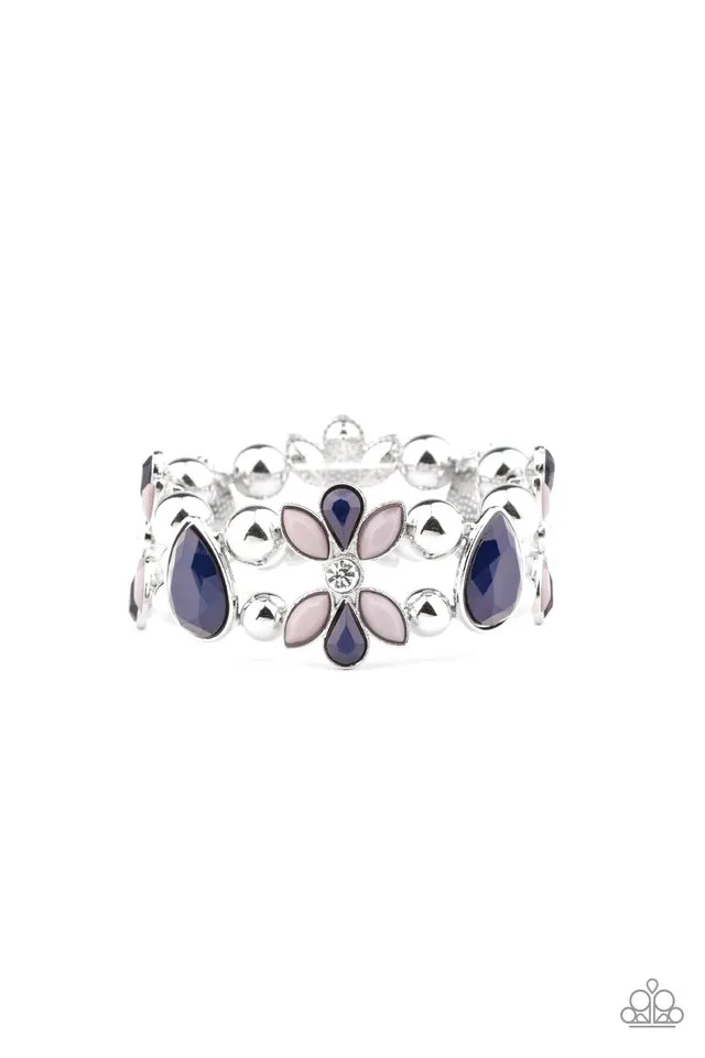 Paparazzi Bracelet ~ Fabulously Flourishing - Blue