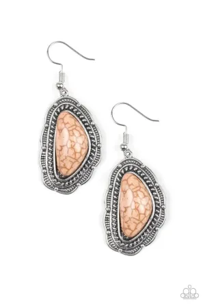 Paparazzi Earring ~ Santa Fe Soul - Brown