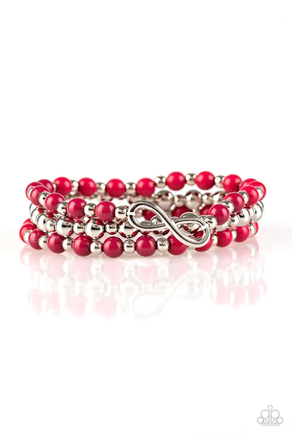 Paparazzi Immeasurably Infinite Pink Stretch Bracelet